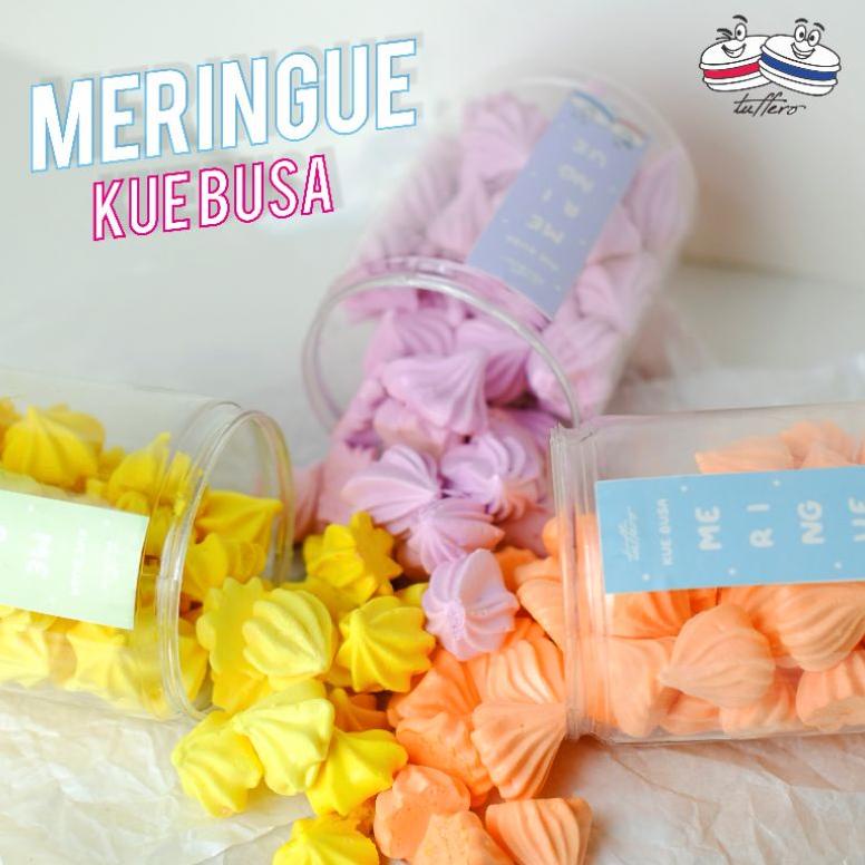 

51 Meringue Cookies Kue Busa Prancis Toples Kecil 5146