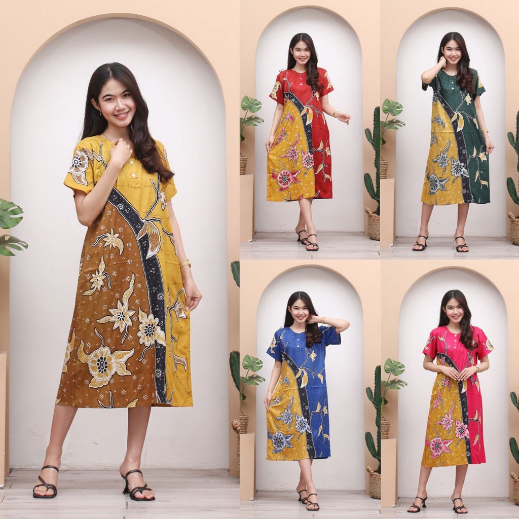 Daster Batik CARMELLA Daster Terbaru Cantik Daster Premium