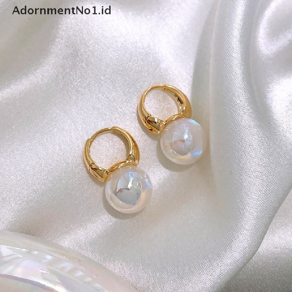 [AdornmentNo1] Fashion Wanita Manik-Manik Anting Fashion Telinga Gesper Ear Clasp Hoop Earrings Jewelry [ID]