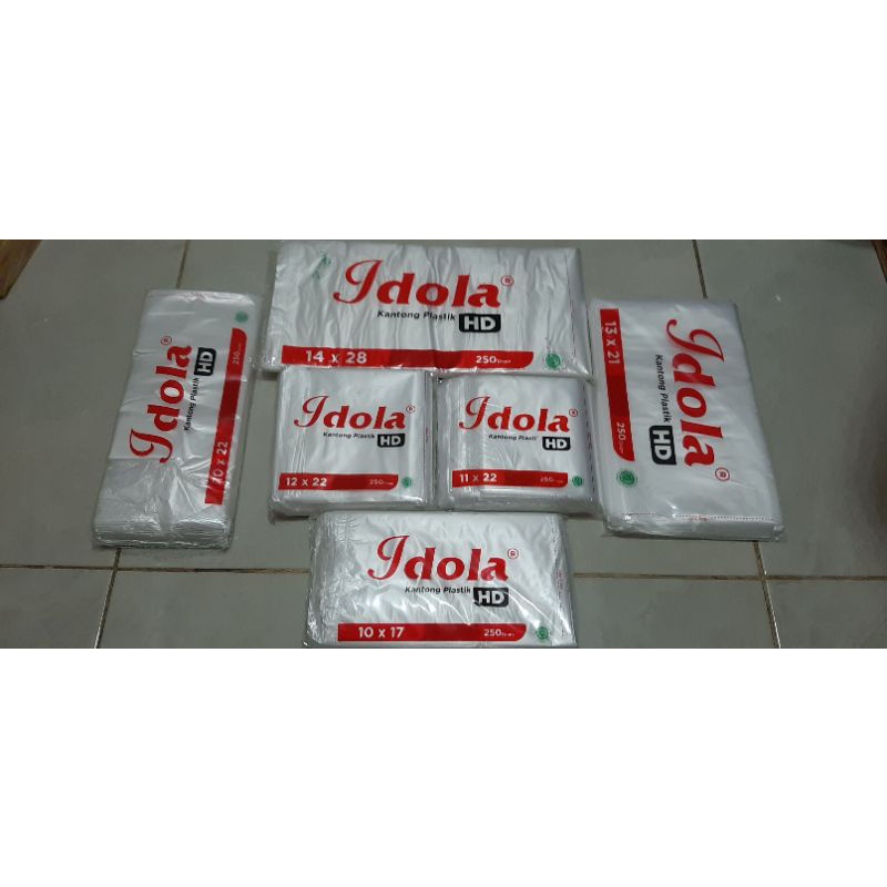 Plastik asoi atau HD Idola,berat 250gr