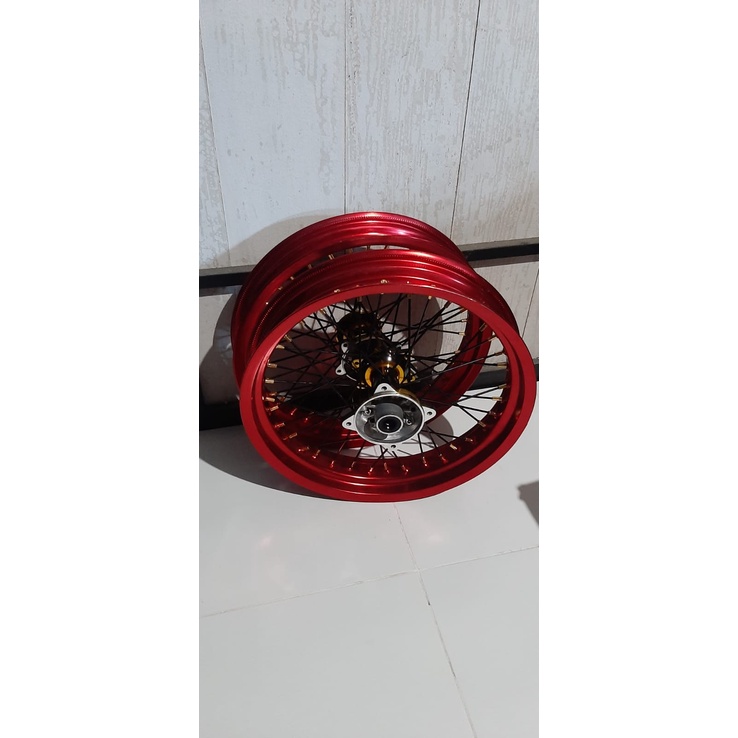 VELG SET SUPERMOTO KAWASAKI KLX UKURAN 250 300 RIM 17 TANPA BAN