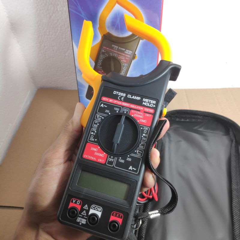 Digital DT266 Digital Clamp Ampere Multimeter Tang Ampere Digital Multitester Tang Amper AVOmeter Clamp Amper