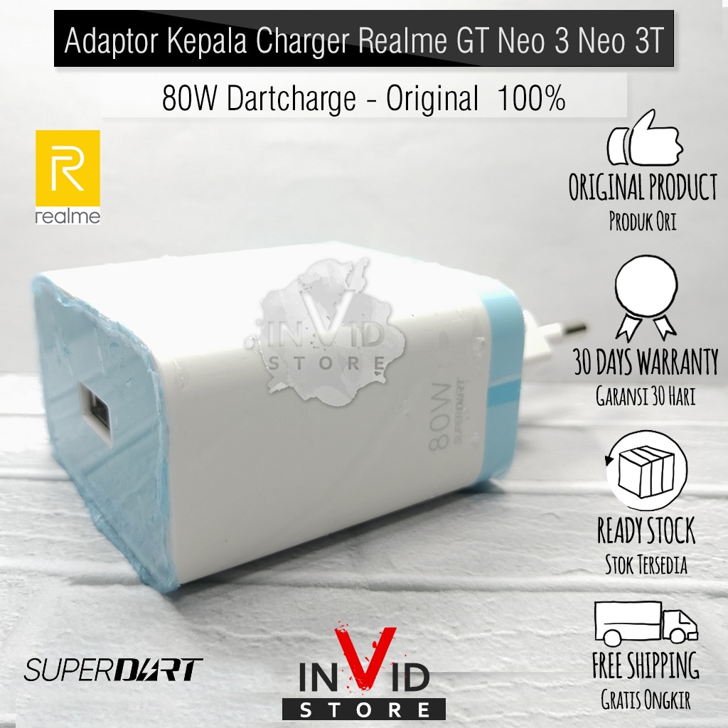 Adapter Adaptor Kepala Charger Realme GT Neo 3  GT Neo 3 80W