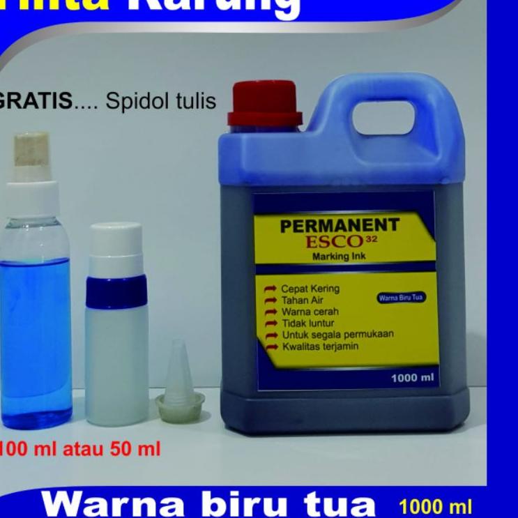 

NAY5-4()A Tinta karung esco / tinta spidol permanen biru tua 1 ltr 327