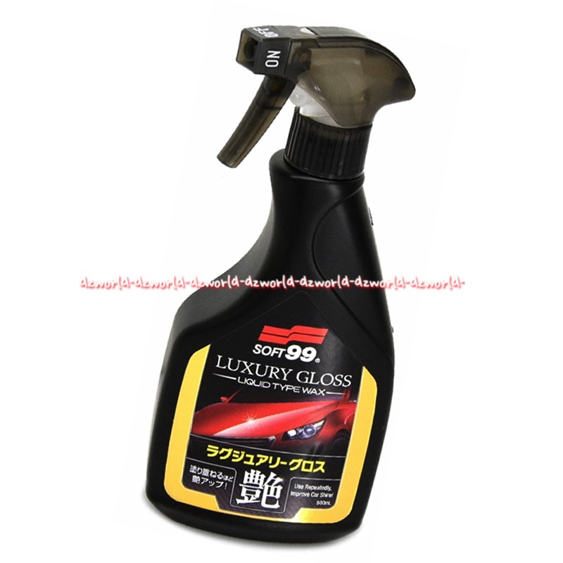 Soft 99 Luxury Gloss 500ml Liquid Type Wax Membuat Mobil Mengkilap Menghilangkan Goresan Halus Cairan Poles Mobil