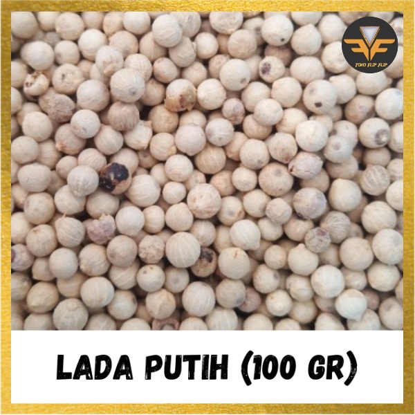 Biji Lada Putih 100 Gram Murni Original Lada Putih butir bulat Merica Whole White Pepper Original Bumbu Rempah Dapur Masakan TERMURAH TERLARIS