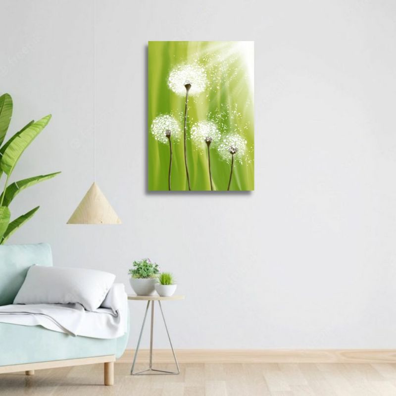 [Dandelion] Lukisan Bunga Dandelion Estetik Hiasan Dinding Interior Rumah dan Kamar