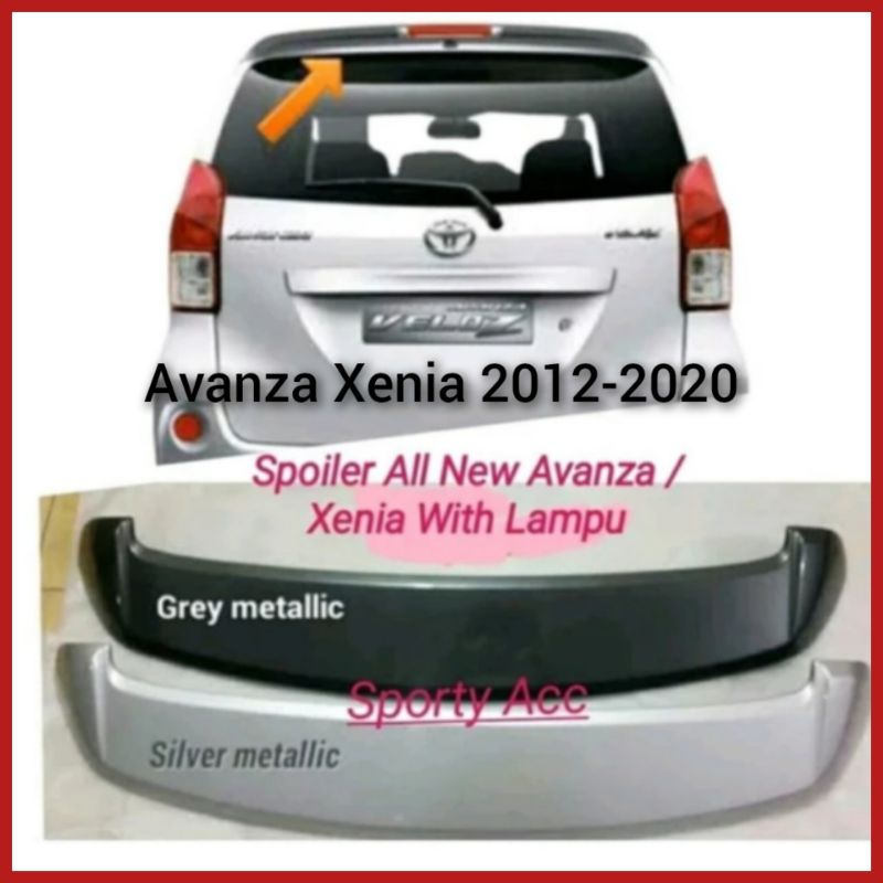 Spoiler Sayap Mobil Avanza Xenia 2012-2020 + Lampu Rem