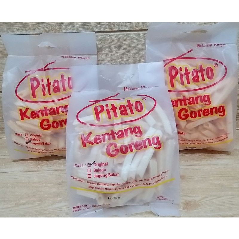 ✔MURAH Pitato Kentang Goreng 95gr / Potato Stik / Pitato Kentang