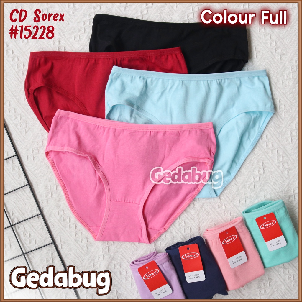 CD Sorex 15228 Polos Free Size Pakaian Celana Dalam Wanita Remaja - Dewasa | Gedabug