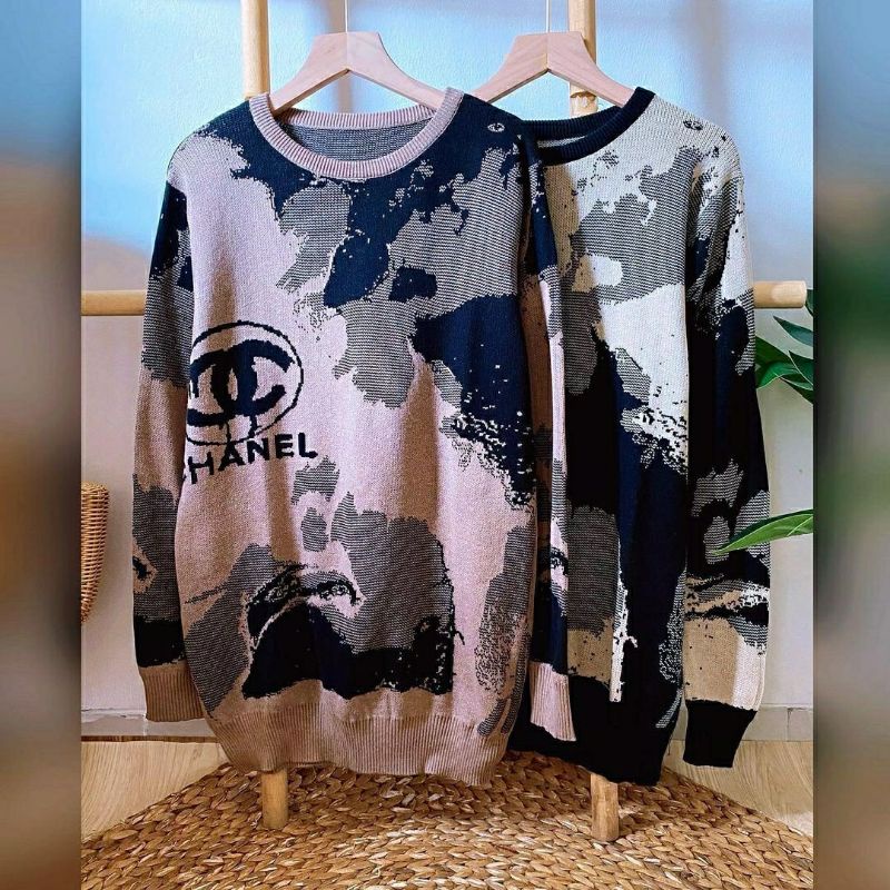 Chanel Map Rajut, TUNIK RAJUT WANITA CANTIK FIT XXL LD 100-120 BAHAN RAJUT PREMIUM TERMURAH OOTD MODIS KEKINIAN