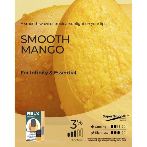 Relx Infinity Essential Pod  - Smooth Mango Original