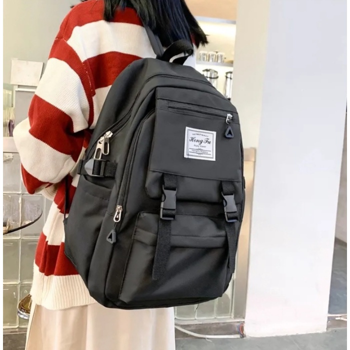 PTM - Tas ransel anak perempuan-tas fashion Korea-tas punggung my bag polos