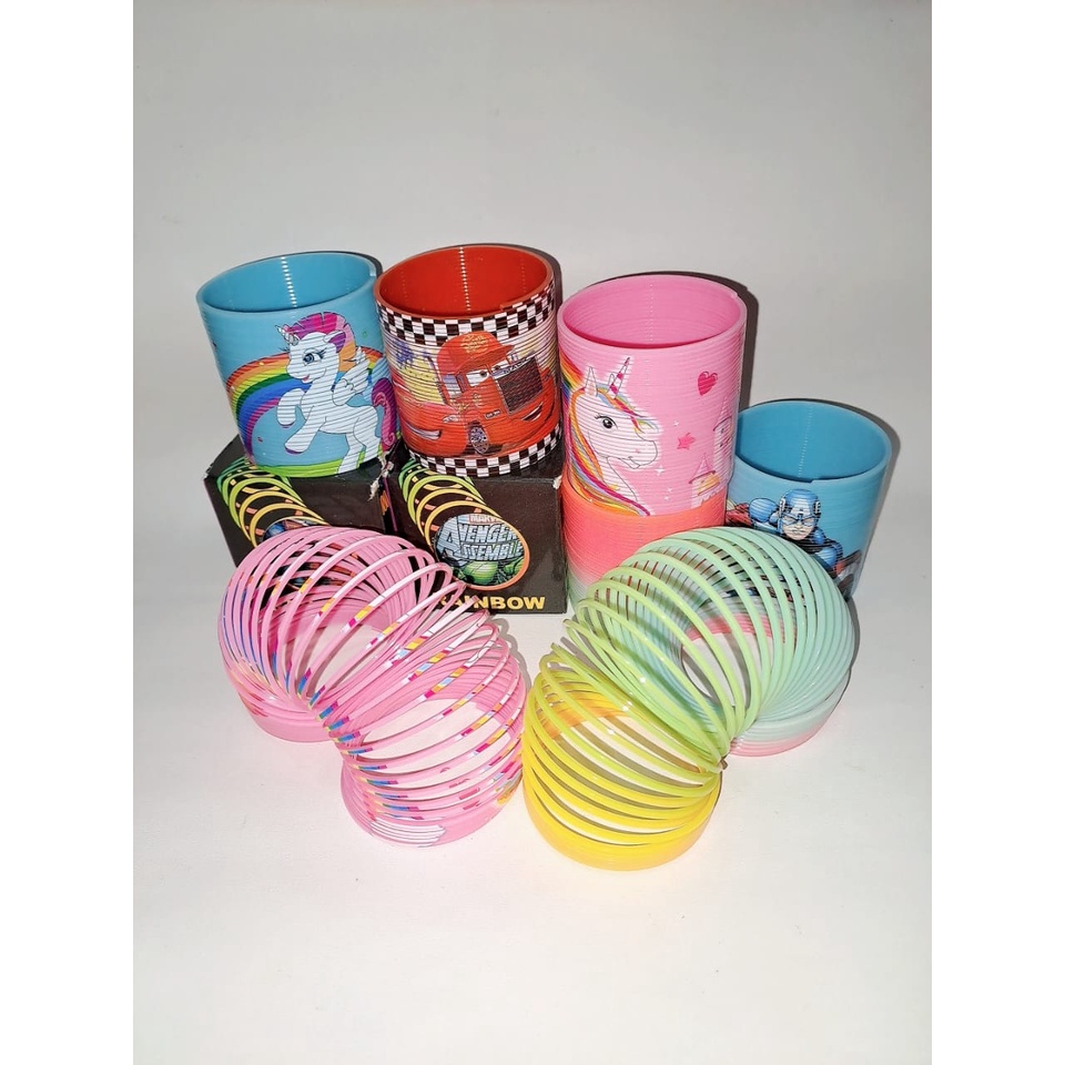 MAINAN SPRING RAINBOW SPRING LITTLE PONY MAINAN SPRING SLINKY KARAKTER MAINAN JADUL RAINBOW PER