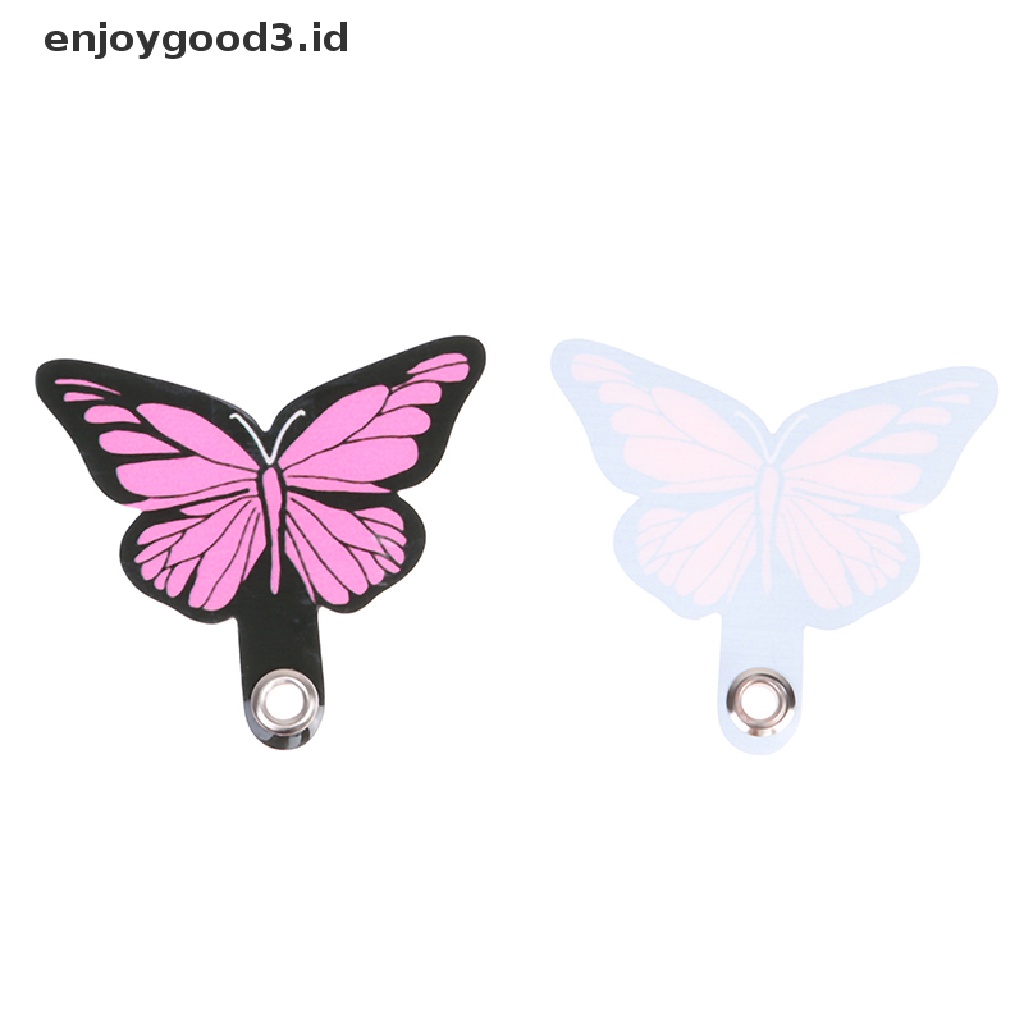 [Rready Stock] Ponsel Kupu-Kupu Kartu Paking Kalung Klip Snap Aksesoris Kabel Gantung (ID)