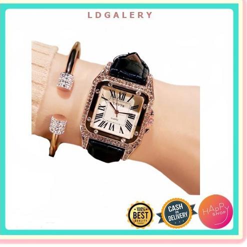LDG J007 JAM TANGAN FASHION DIAMOND PETAK JAM TANGAN WANITA IMPORT BATAM • VNM.26Ja23ι