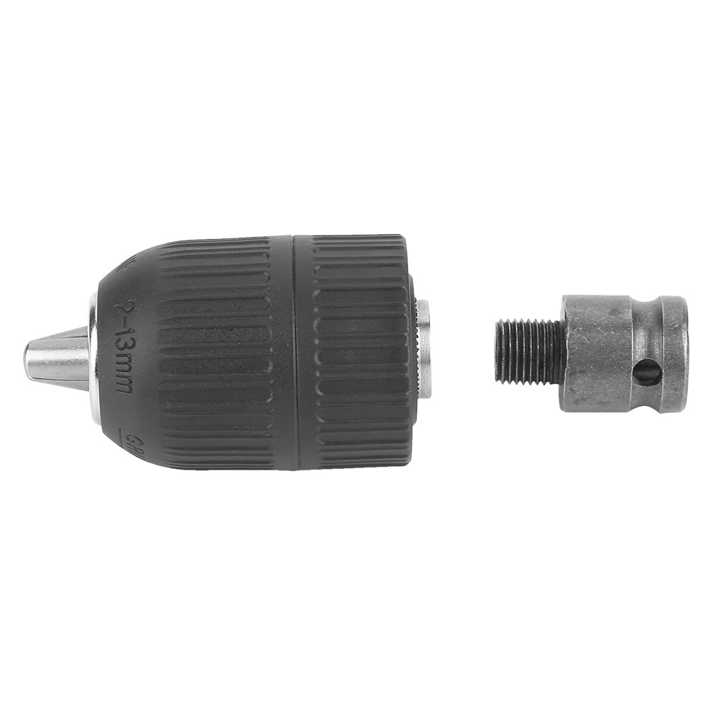 Adaptor Impact Ke Bor 13mm Kepala Bor Impact Adapter Impact Wrench Kepala Bor Keyless Metal 13mm With Lock