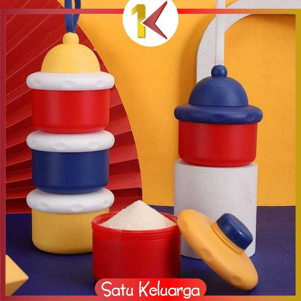 ( BC )Botol Penyimpanan Bubuk Susu / Milk Powder Container / Tempat Susu Snack Bayi Susun 3