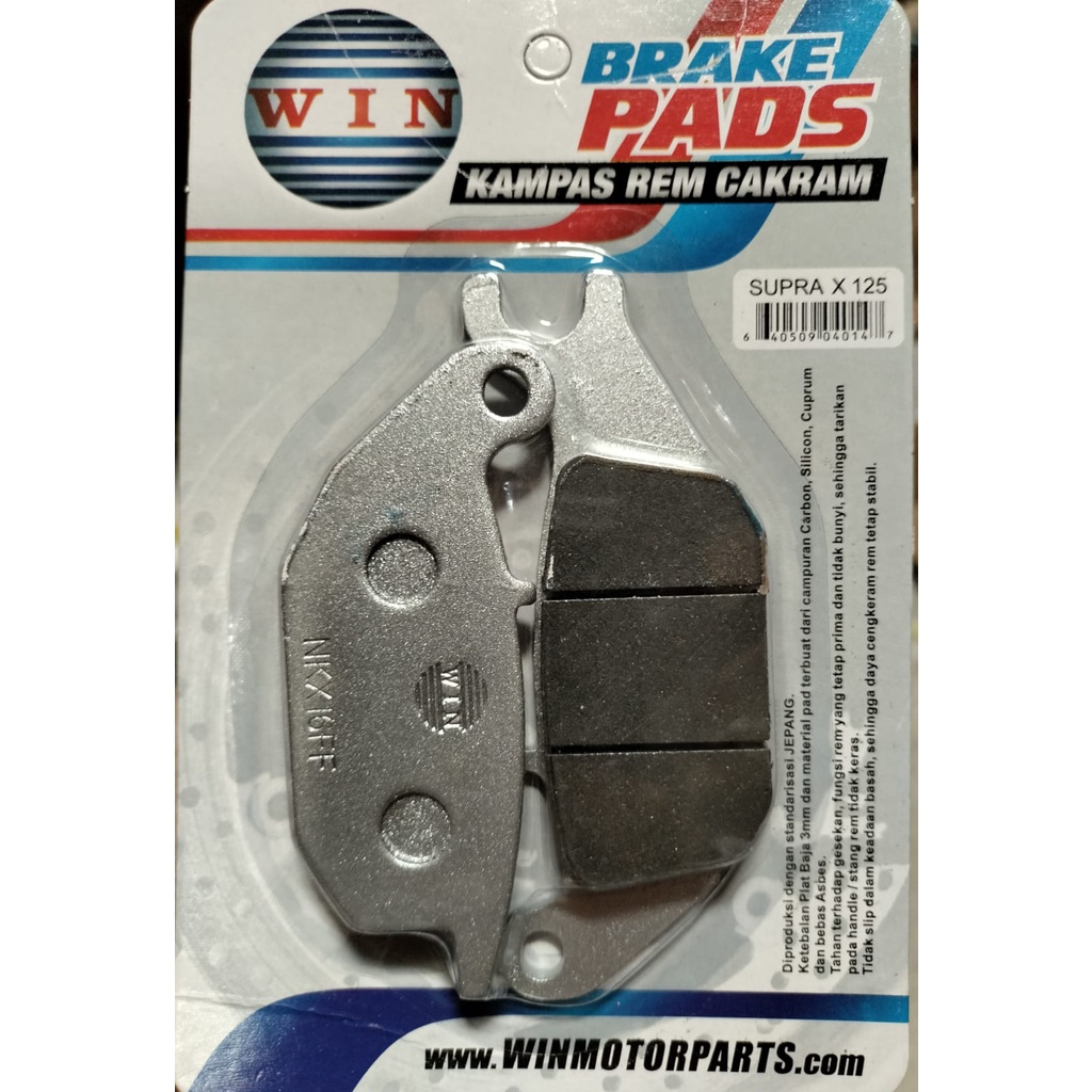 Kampas Rem Cakram Belakang Supra X 125