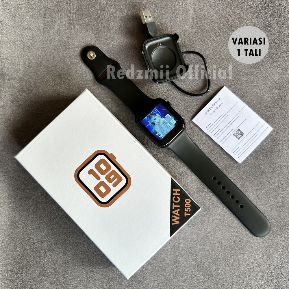 (Ori Bergaransi) Smartwatch Series 5 Terbaru T500 Layar Cerah | Bisa Custom Foto, Notifikasi ,Tleponan Dll | Jam Tangan Pintar