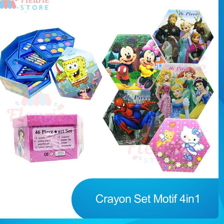 

Produk Update Crayon Set Motif 4in1 isi 46 - Alat Perlengkapan Menggambar Melukis Anak