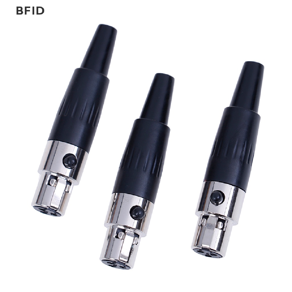 [BFID] 1pc 3pin female plug mini TA3F XLR Konektor Mikrofon audio MIC adapter [ID]