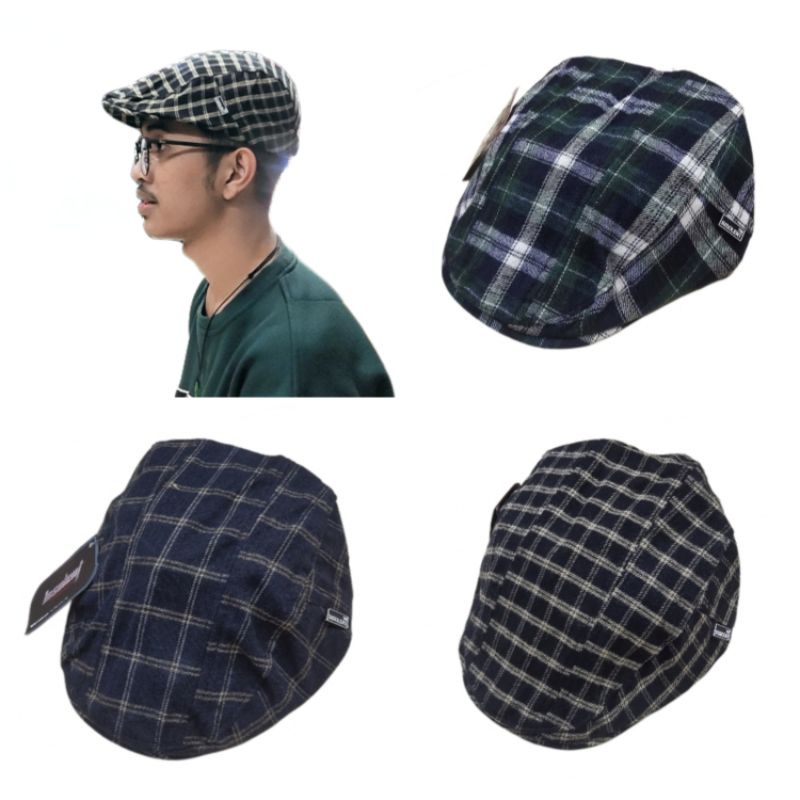 PATINO FLANEL/FLAT CAP HAT/ TOPI KODOK/ TOPI COPET/ TOPI PELUKIS/ TOPI SUTRADARA/ TOPI