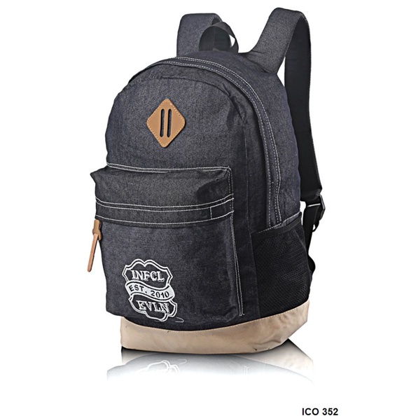 School Bag D 300 Hitam Kombinasi Laptop – ICO 345