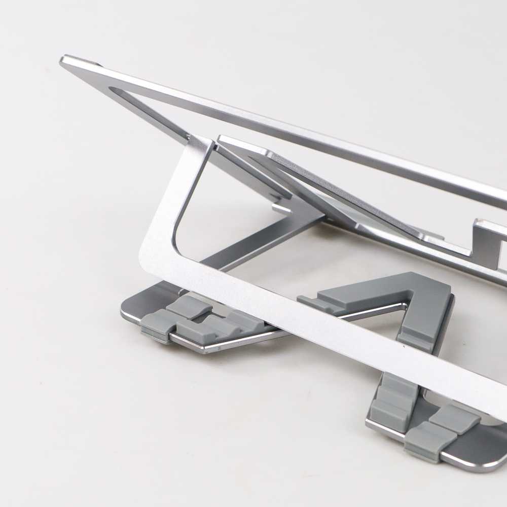Stand Aluminium Foldable Portable Adjustable Non-Slip - Stand Laptop Tablet Kantor / Sekolah / Kuliah Anti Slip