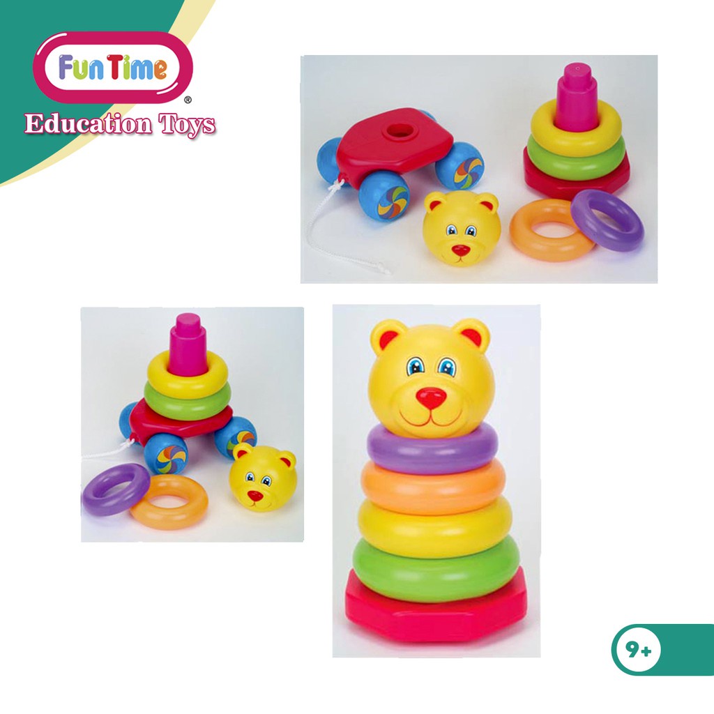 FUNTIME TOYS FULL ALONG STACKING TEDDY ROLY POLY / 5005