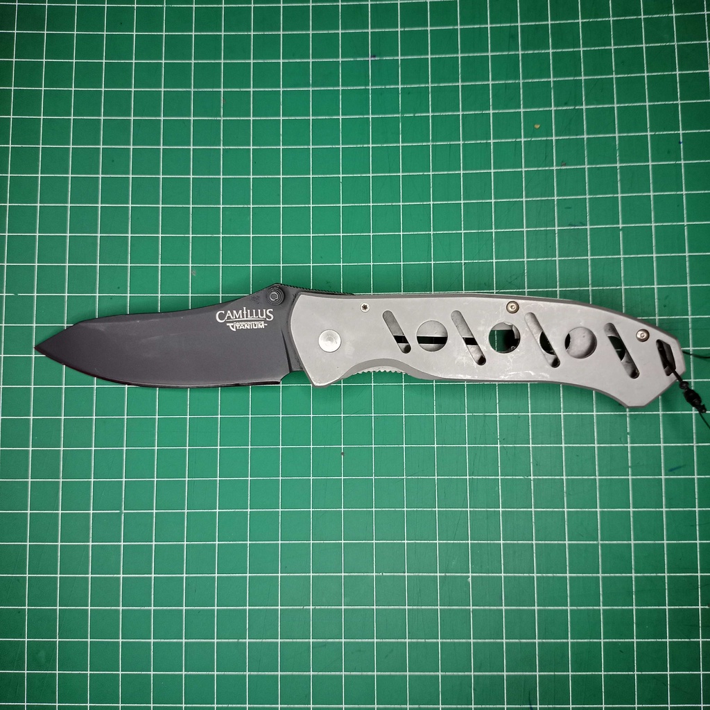 CAMILLUS folding knife Wide blade carbonitride titanium AUS8 with Frame lock