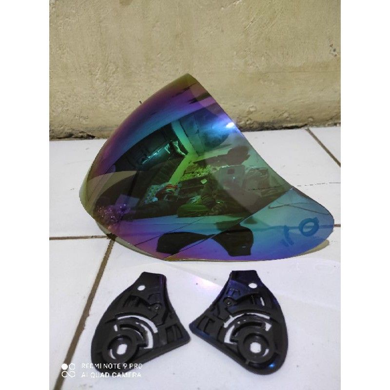 COD | Kaca Visor ink Centro Iridium Silver DJmaru Galaxy INK Centro