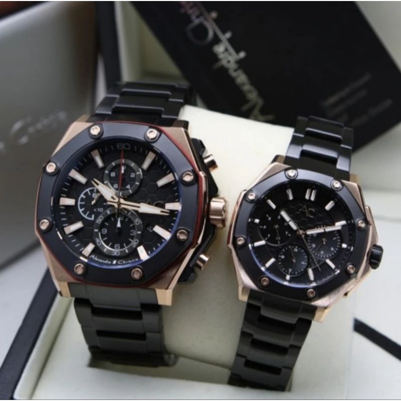 ORIGINAL JAM TANGAN COUPLE ALEXANDRE CHRISTIE AC 9601 / AC9601 / 9601 GARANSI RESMI 1 TAHUN