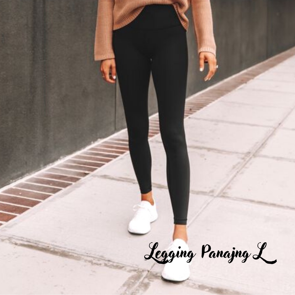 Celana LEGGING PANJANG STANDAR Legging Panjang Spandex Legging Panjang L