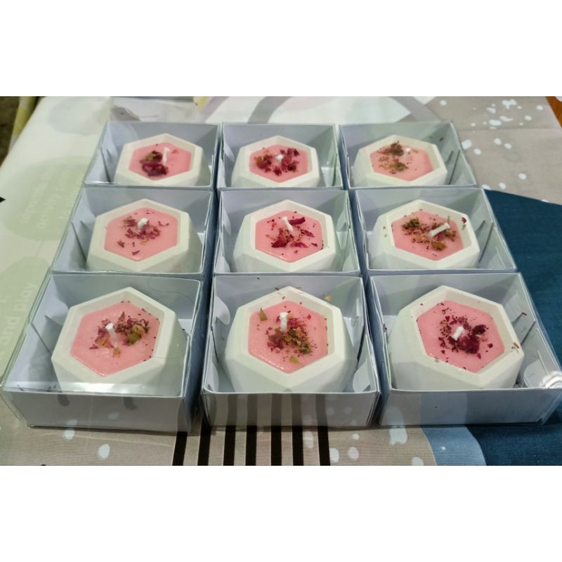 Souvenir Scented Candle [ Mika ] Lilin Aromaterapi Dalam Gelas Semen Souvenir mini