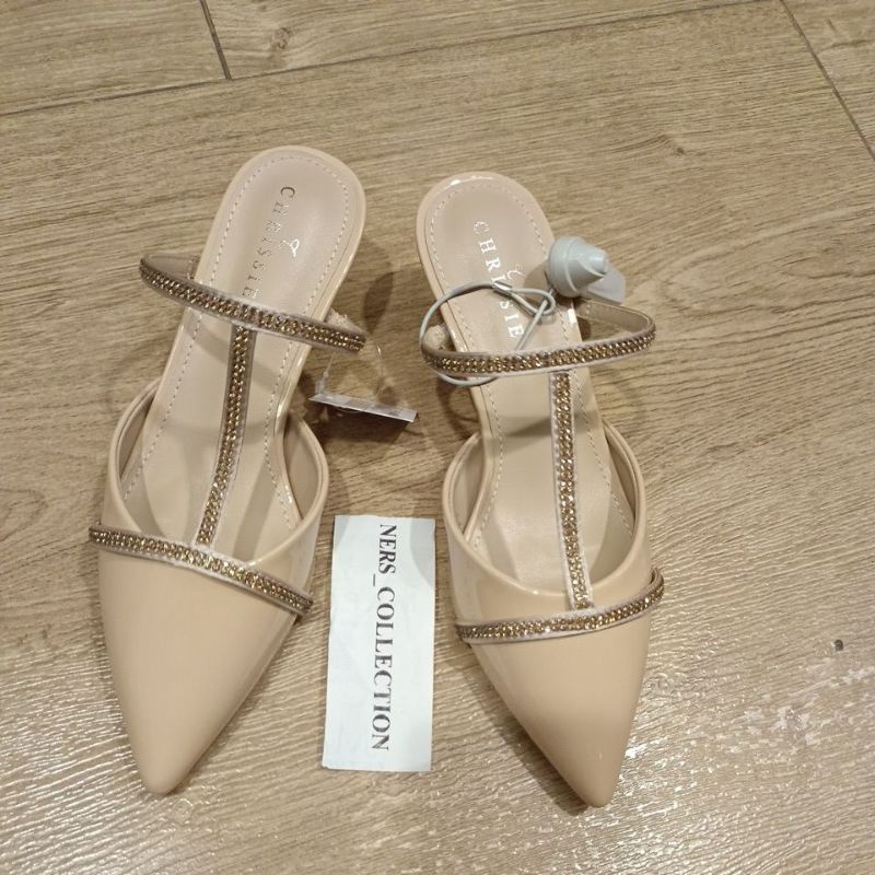 PAYLESS BY CHRISSIE - DAISY HEEL MULE NUDE / ROSE GOLD 223099