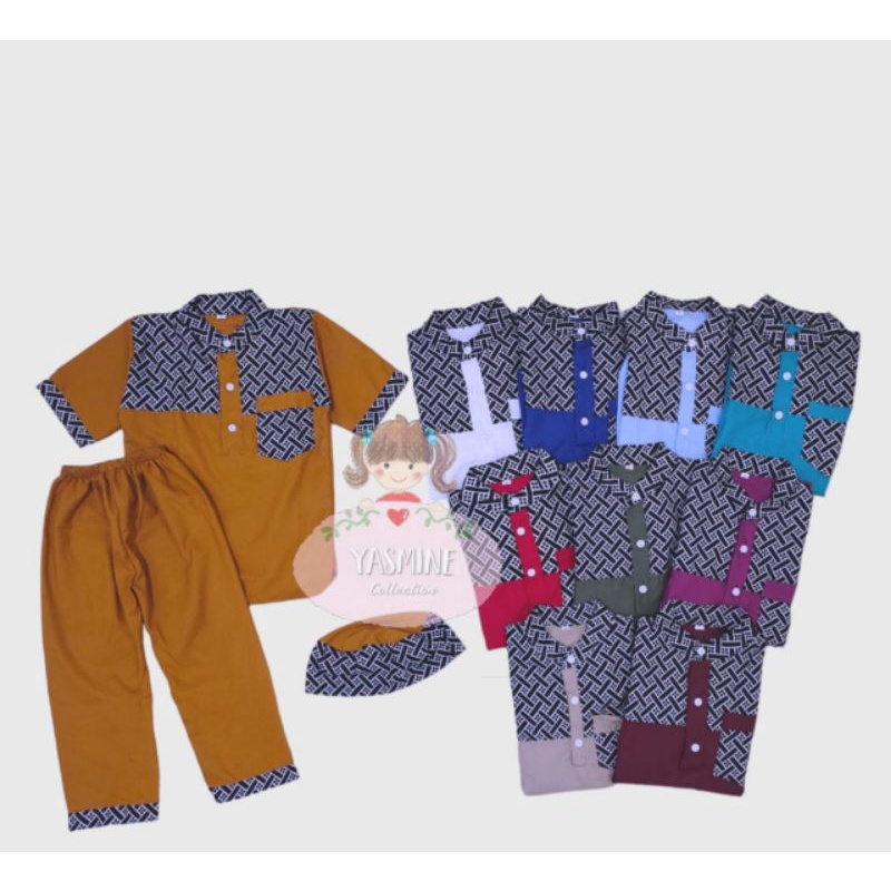 BAJU KOKO BATIK TERBARU ANAK LAKILAKI 1-5THN BAHAN PREMIUM KOKO FALCON ANAK BISA PILIH WARNA DAN GROSIR