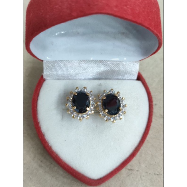 giwang mata hitam mata pinggir 2 gram emas muda