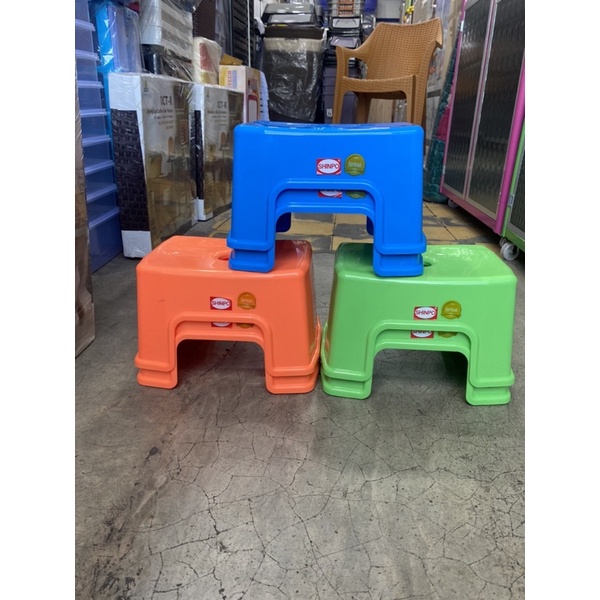 SHINPO- Bangku Jengkok / Bangku Jongkok / Kursi Jengkok Plastik / Bangku plastik tanggung