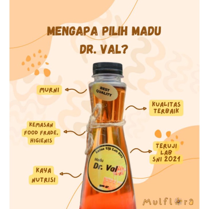 

madu murni asli multifora kalimantan madu Dr val 500gr