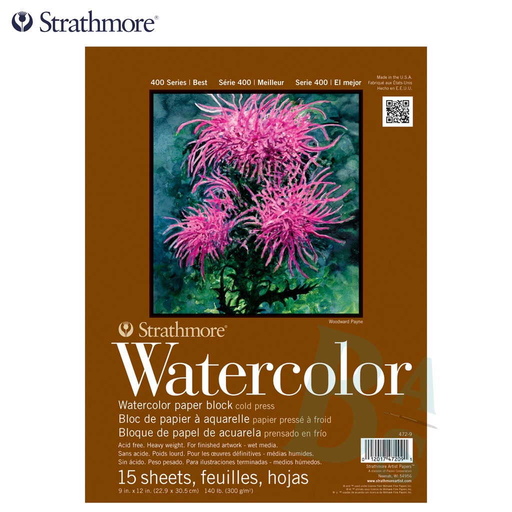 

Watercolorur Paper Block 400 series - Strathmore