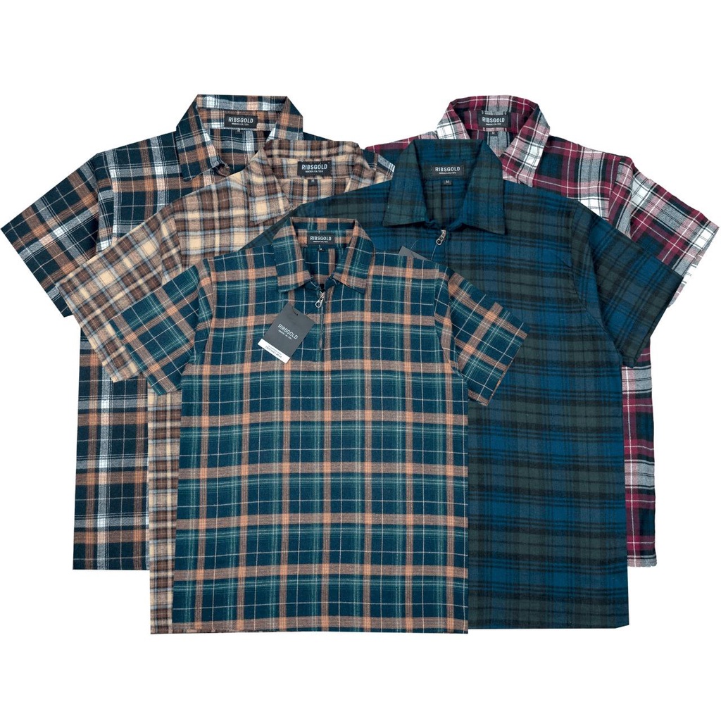 Ribsgold Kemeja Flanel Afro Pria