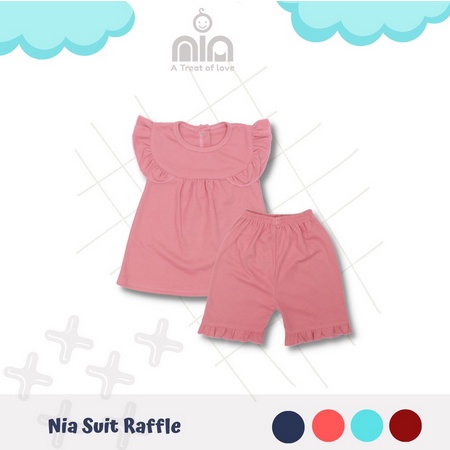 NIA Suit Raffle Setelan Bayi Premium With Raffle Size 3-12 Bulan