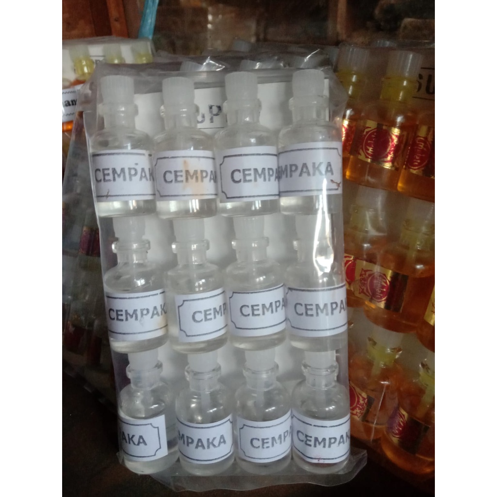 minyak bunga cempaka putih / minyak wangi cempaka putih 1 pack 12 botol / minyak kantil cempaka warn