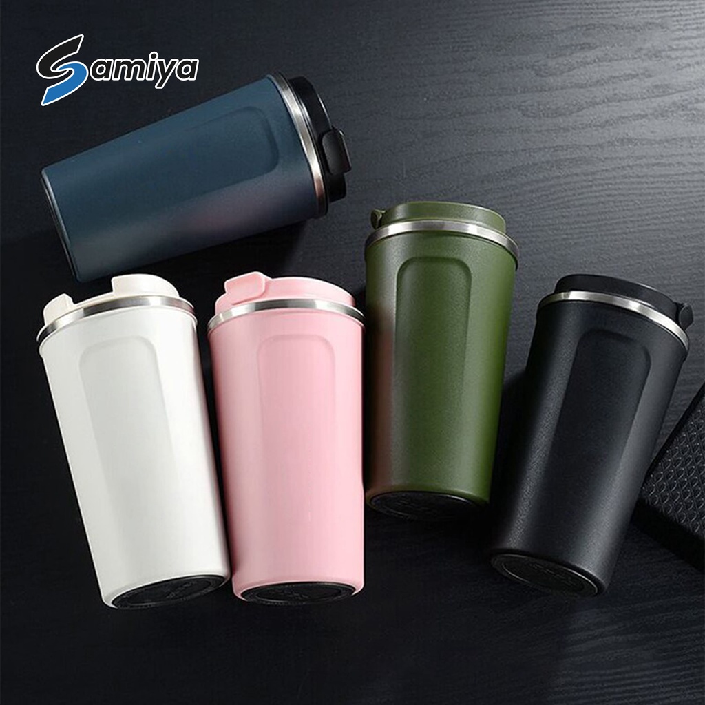 coffee tumbler mug travel portable / thermos minuman kopi / termos air panas stainless / thermo cup ( menerima custom LOGO )