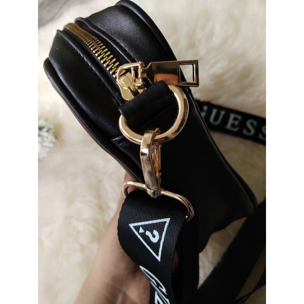 Slingbag Crossbody black logo Guess