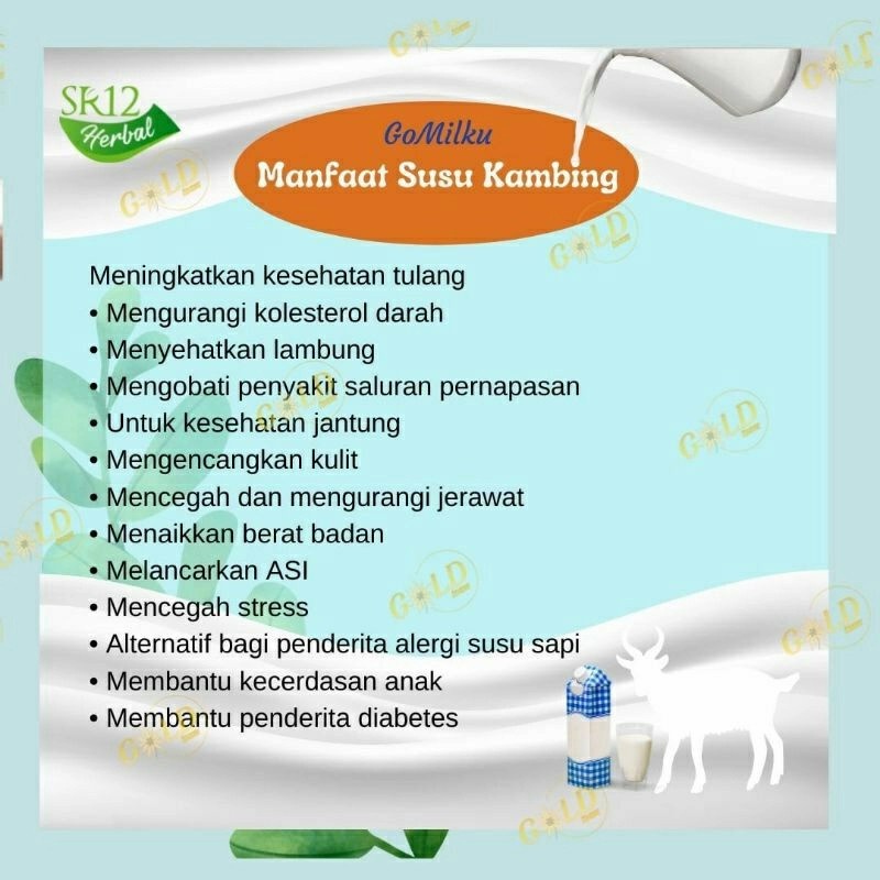 GOMILKU SR12 SUSU HERBAL ETAWA ALAMI MENYEHATKAN - Cokelat 600gr VARIAN RASA PROMO