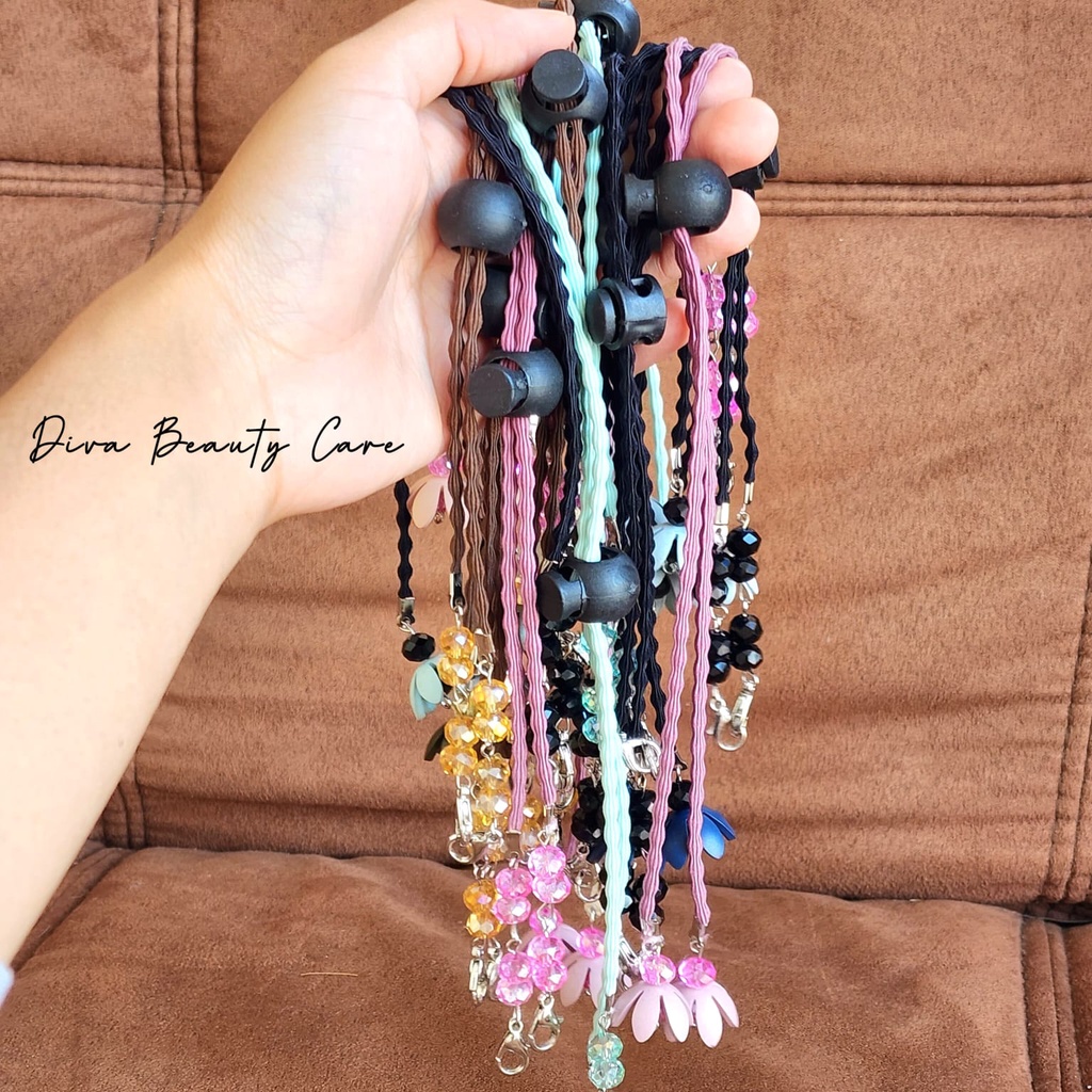 STRAP MASKER FLOWER 2 MODEL TALI / Pengait Masker [KM60N]