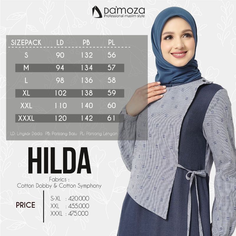 COUPLE DAMOZA HILDA DAN HIKMAL GAMIS HILDA KOKO HIKMAL NAVY DAN DARK NAVY