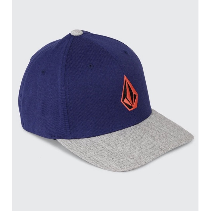 Topi Volcom Full Stone Xfit Cap blue